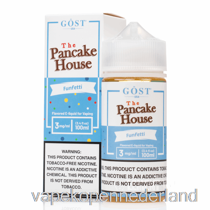 Vape Nederland Funfetti - Het Pannenkoekenhuis - Gost Vapor - 100ml 6mg